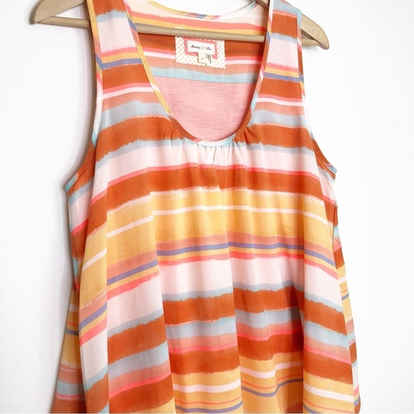 Meadow Rue Merlon split back, overlay blouse - Picture 11 of 12